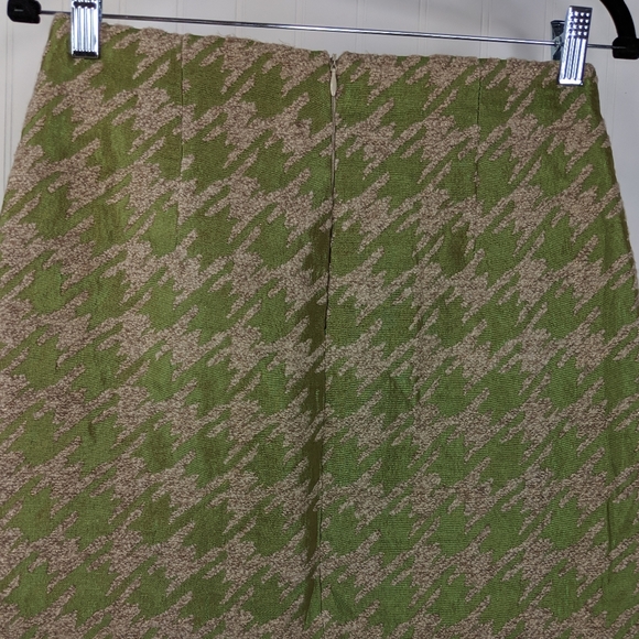 LAUREN BAZAAR by Choi Metallic Houndstooth Miniskirt NWT Sz M - Picture 5 of 6